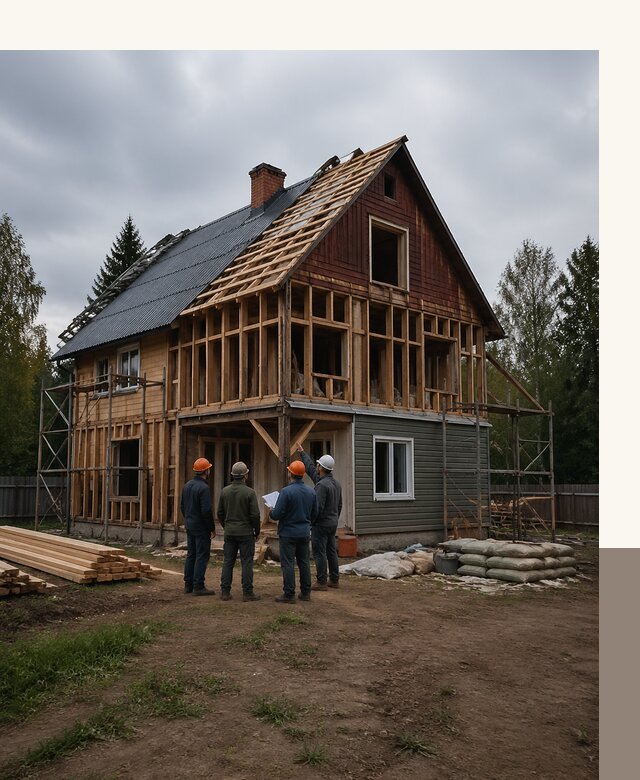 Реконструкция дачного дома в Канаше под ключ с проектом