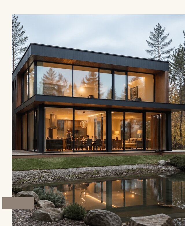 Дом панорамные окна в Канаше по цене от 15408 А3дПро-Кна